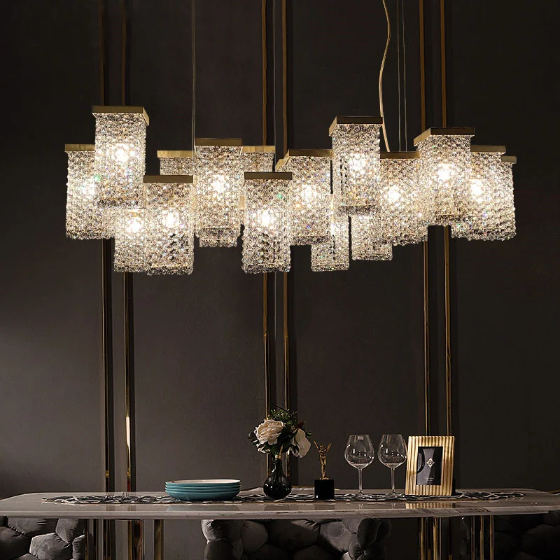 Chandeliers Desinger Lustre K9 Crystal E14 LedModern Dining Room LuxuryLighting Led Pendant Lights Hanging Lamp
Chandeliers Desinger Lustre K9 Crystal E14 LedModern Dining Room LuxuryLighting Led Pendant Lights Hanging Lamp