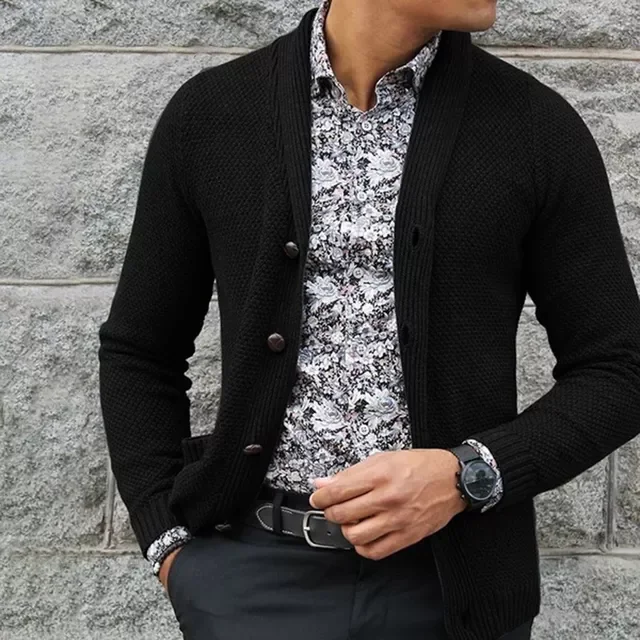 NEW 2023 New Men's Slim Fit turn down collar Cardigan Outerwear Male Solid Color Knitted Cardigans
NEW 2023 New Men's Slim Fit turn down collar Cardigan Outerwear Male Solid Color Knitted Cardigans
