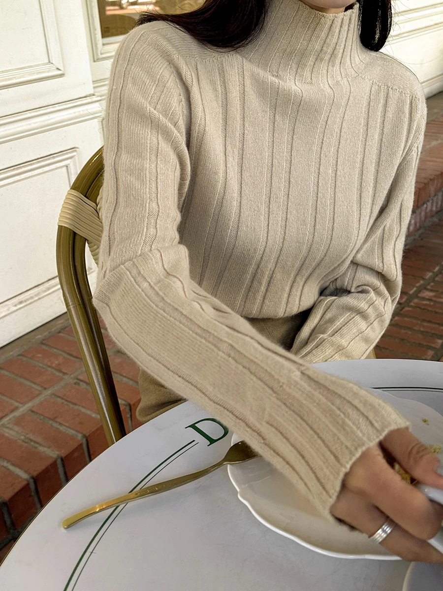 Autumn and Winter Women's Wool Soft Casual Solid Collar Long Sleeve Sweater
Autumn and Winter Women's Wool Soft Casual Solid Collar Long Sleeve Sweater