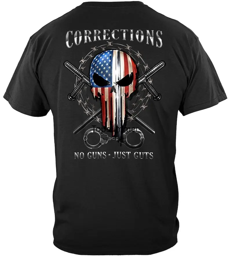 Skull Of Freedom Corrections Officer Oversized T-Shirt Harajuku Men'S Clothing Short Sleeve Streetwear Big Size Top Tee
Skull Of Freedom Corrections Officer Oversized T-Shirt Harajuku Men'S Clothing Short Sleeve Streetwear Big Size Top Tee