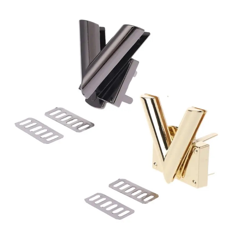 V Shape Clasp Turn Locks Twist Lock Metal Hardware For DIY Handbag Shoulder Bag
V Shape Clasp Turn Locks Twist Lock Metal Hardware For DIY Handbag Shoulder Bag