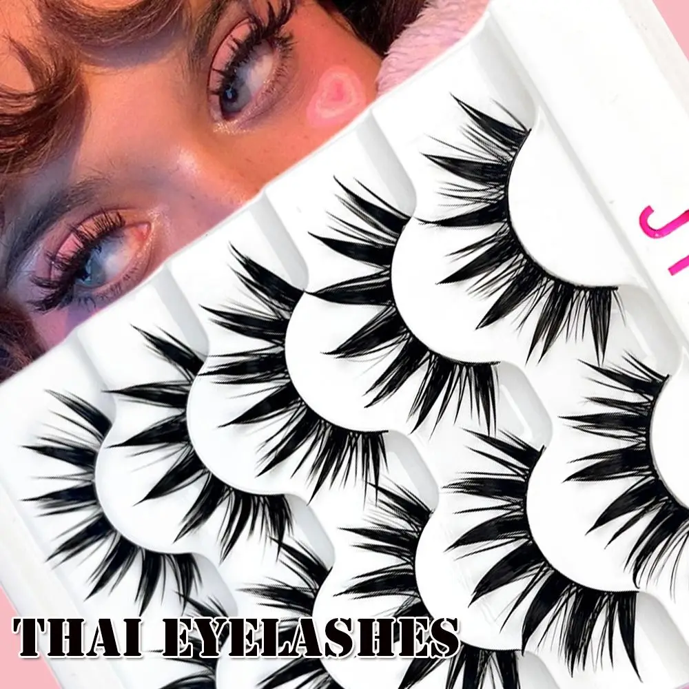 5 Pairs 3D Faux Mink False Eyelashes Thai Eyelashes Handmade Long Fluffy Lashes Wispy Fluffy False Eyelashes Eye Makeup Tools
5 Pairs 3D Faux Mink False Eyelashes Thai Eyelashes Handmade Long Fluffy Lashes Wispy Fluffy False Eyelashes Eye Makeup Tools