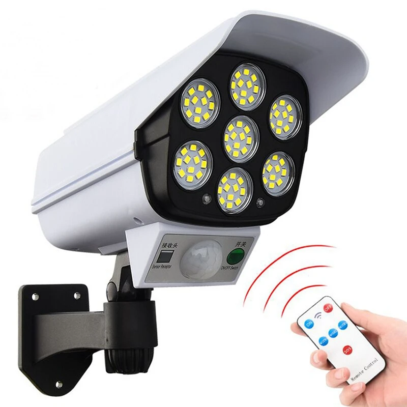 Solar Street Light Monitoring Lamp Fake Camera Motion Sensor Remote Wall Lamp Outdoor IP66 Waterproof Pathy Garden Patio Lamp
Solar Street Light Monitoring Lamp Fake Camera Motion Sensor Remote Wall Lamp Outdoor IP66 Waterproof Pathy Garden Patio Lamp