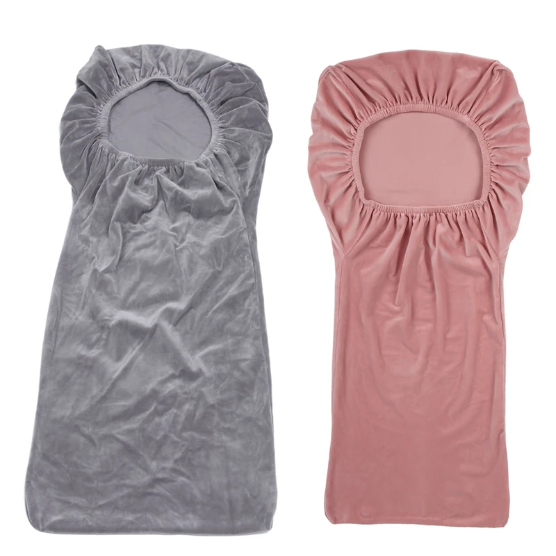 2Pcs Stretch Fox Velvet Fabric Dining Room Wedding Kitchen Home Short Chair Seat Covers, Pink & Gray
2Pcs Stretch Fox Velvet Fabric Dining Room Wedding Kitchen Home Short Chair Seat Covers, Pink & Gray