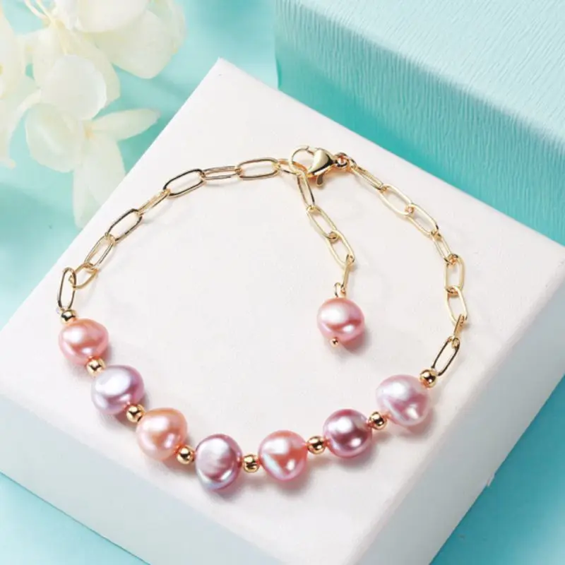 Korean Bracelets for Women Natural Freshwater 8mm-9mm Pearls Adjustable Bracelet Luxury Jewelry
Korean Bracelets for Women Natural Freshwater 8mm-9mm Pearls Adjustable Bracelet Luxury Jewelry