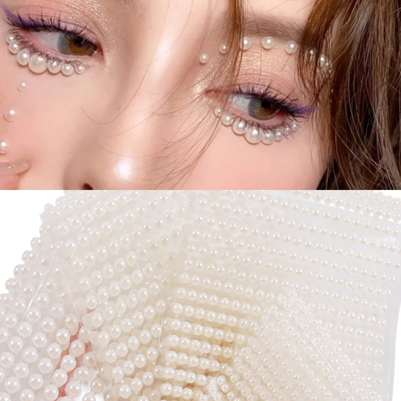 Face Jewels Eyeshadow Stickers Resin Pearl Face Body Nail Decal Self Adhesive Semi-circular Pearl DIY Body Eyes Art Decoration
Face Jewels Eyeshadow Stickers Resin Pearl Face Body Nail Decal Self Adhesive Semi-circular Pearl DIY Body Eyes Art Decoration