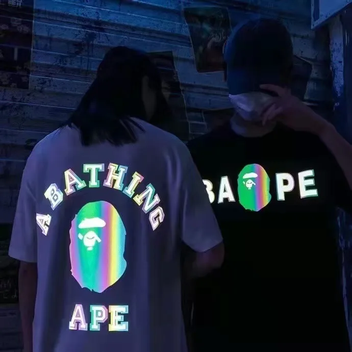 Мужские и женские футболки с коротким рукавом Bape, японские модные брендовые футболки из 100% хлопка с принтом для мужчин и женщин
Мужские и женские футболки с коротким рукавом Bape, японские модные брендовые футболки из 100% хлопка с принтом для мужчин и женщин