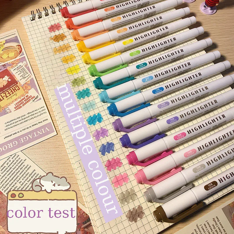 Double-headed Color Highlighter Mark Key Note Marker Pen Does Not Dizzy Paper Ins High-Value Student Hand Account Dedicated
Double-headed Color Highlighter Mark Key Note Marker Pen Does Not Dizzy Paper Ins High-Value Student Hand Account Dedicated