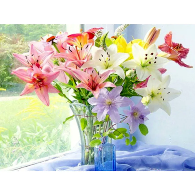 Diamond Painting Lily Flower Vase 5d Diy Mosaic Full Square Round Drill Diamant Of Rhinestone Daimond Embroidery Pictures Sale
Diamond Painting Lily Flower Vase 5d Diy Mosaic Full Square Round Drill Diamant Of Rhinestone Daimond Embroidery Pictures Sale