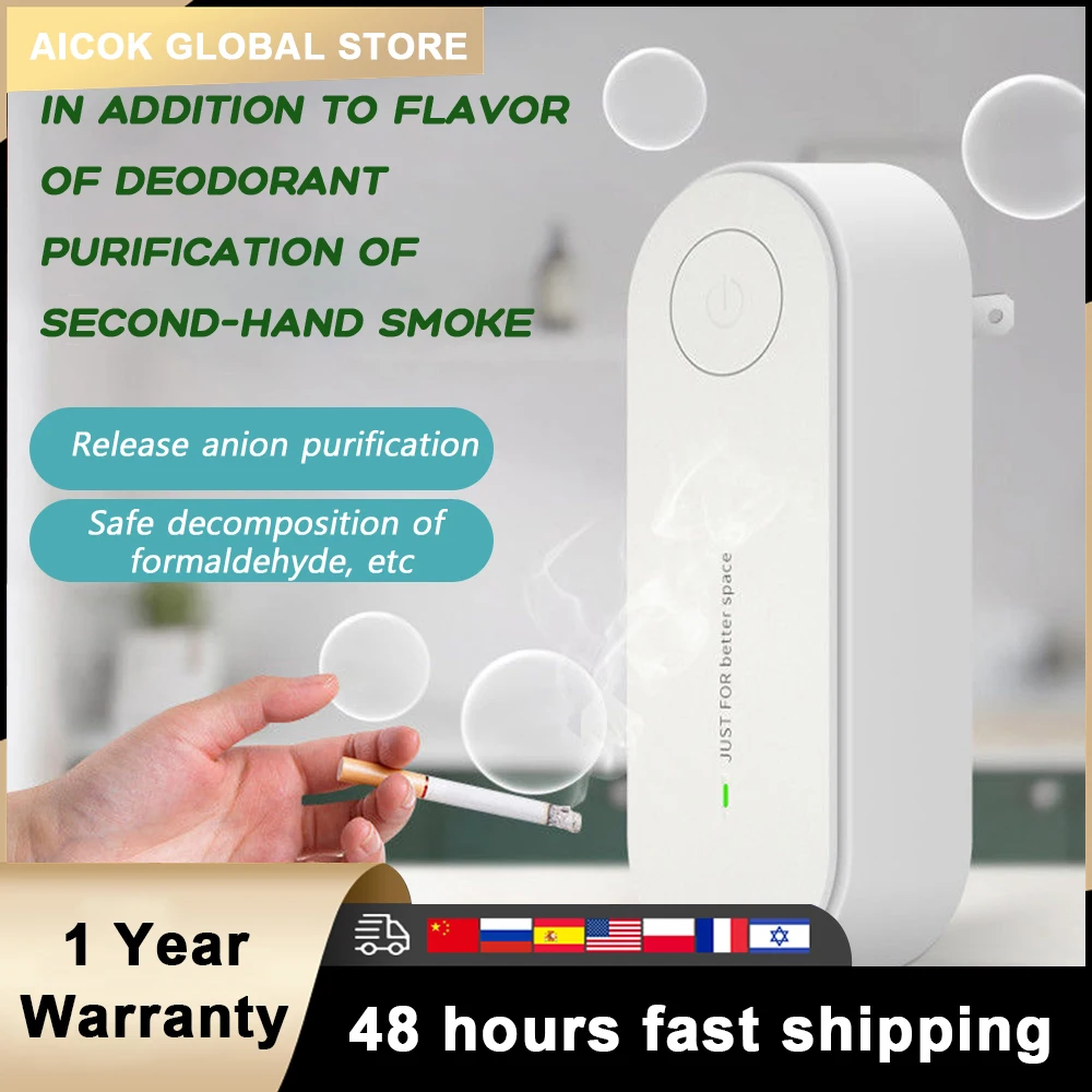 Negative Ion Air Purifier Odor Portable Deodorizer Durable Remove Dust Smoke Removal Formaldehyde Removal Mute Household Use
Negative Ion Air Purifier Odor Portable Deodorizer Durable Remove Dust Smoke Removal Formaldehyde Removal Mute Household Use