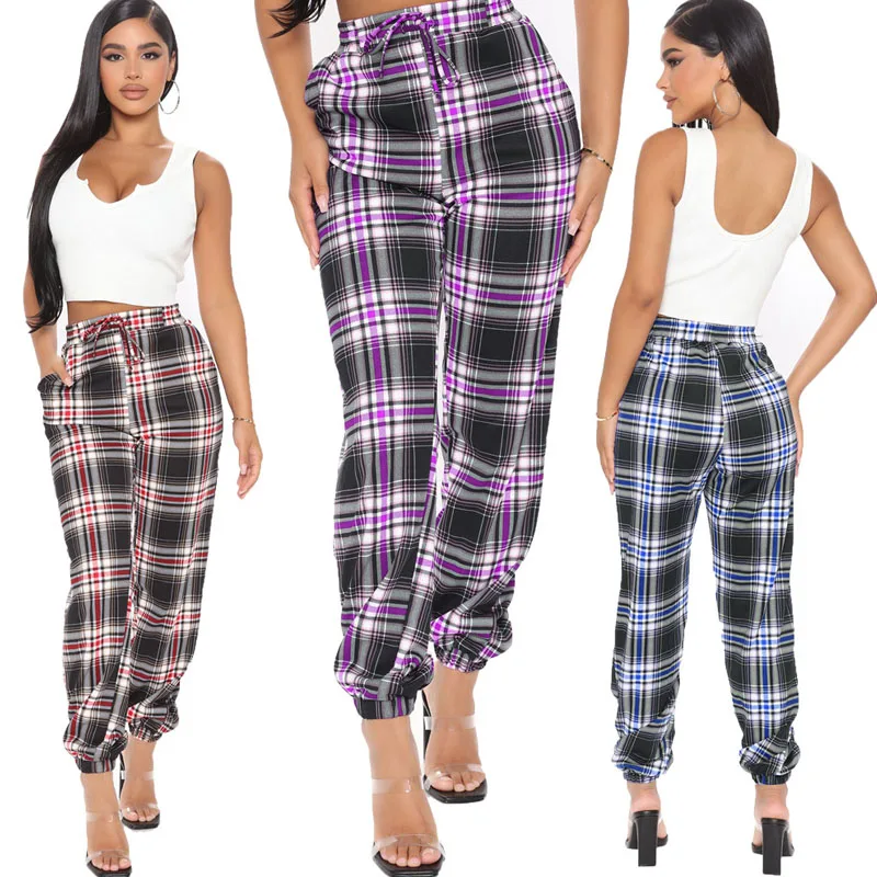 Women Fashion Plaid Long Pnats 2022 New Arrival Ladies Personality Chic Harem Pants High-waisted Slim Casual Drawstring Pants
Women Fashion Plaid Long Pnats 2022 New Arrival Ladies Personality Chic Harem Pants High-waisted Slim Casual Drawstring Pants