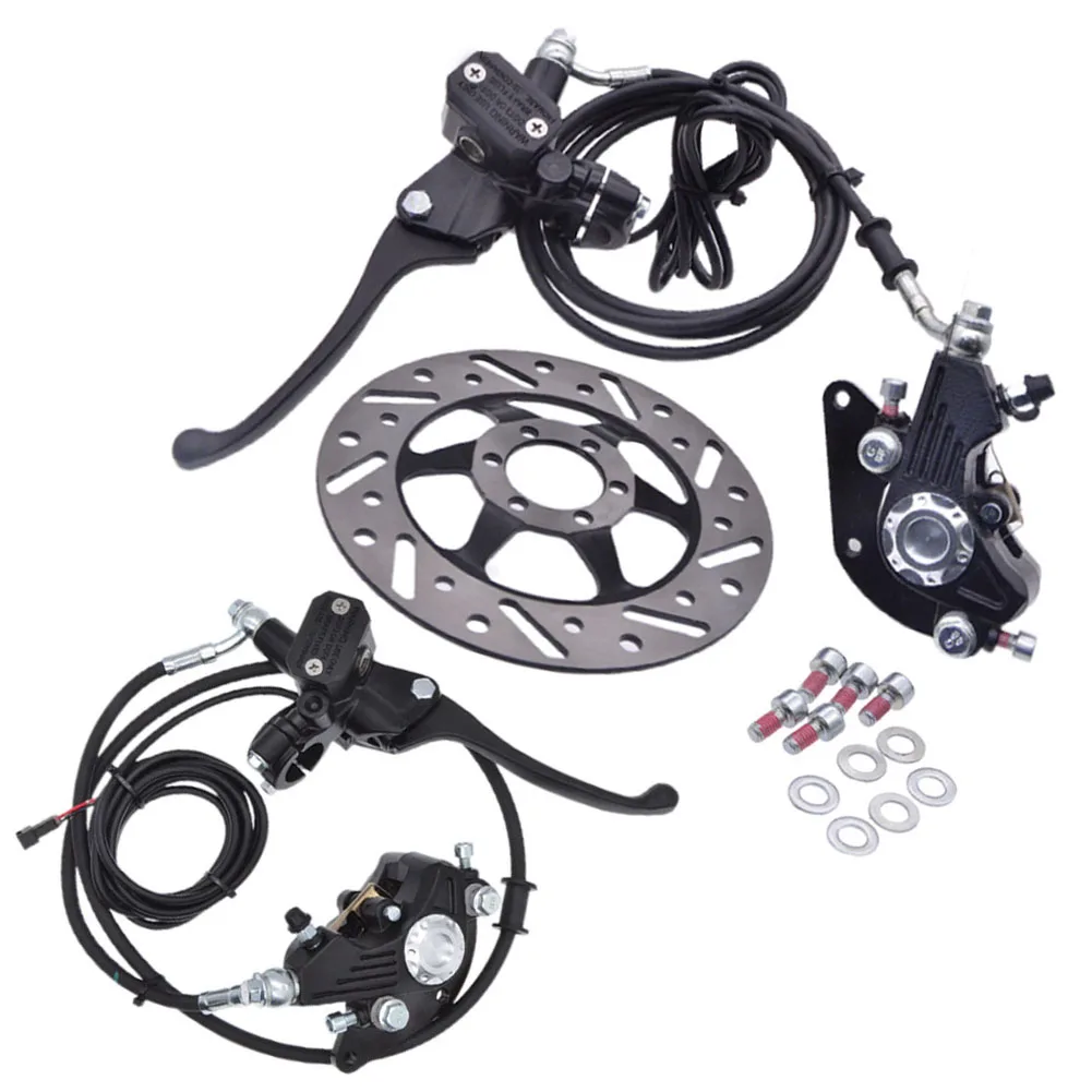 Hydraulic Disc Brake Set EBike Hydraulic Disc Brake Set Folding Electric Bicycle Power Cut Off Braking Parts Replacements
Hydraulic Disc Brake Set EBike Hydraulic Disc Brake Set Folding Electric Bicycle Power Cut Off Braking Parts Replacements
