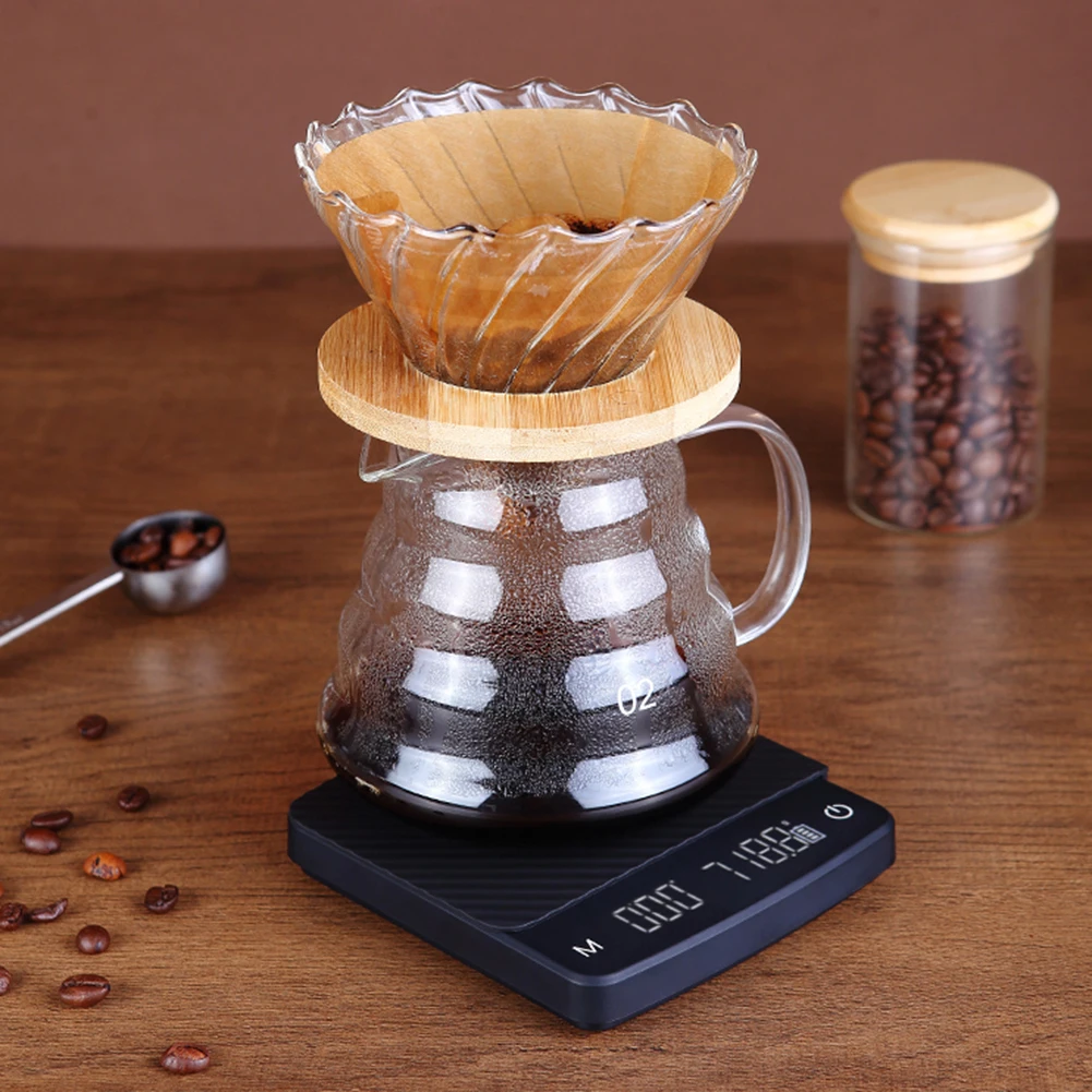 3kg/0.1 Digital Scale with Backlight High Precision LCD Electronic Scales Auto Timer Pour Over Espresso Kitchen Coffee Scale 
3kg/0.1 Digital Scale with Backlight High Precision LCD Electronic Scales Auto Timer Pour Over Espresso Kitchen Coffee Scale