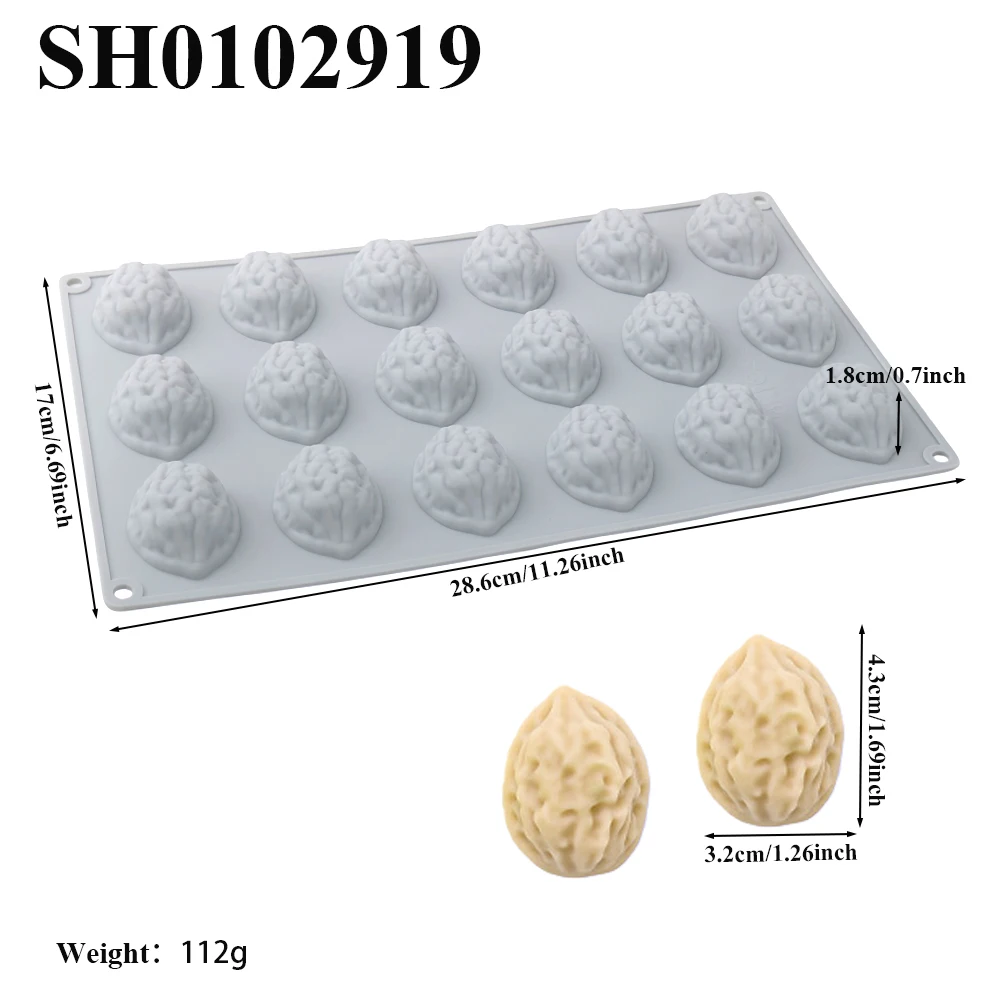 Силиконовая форма для шоколада "Ядро ореха"
Силиконовая форма для шоколада "Ядро ореха"