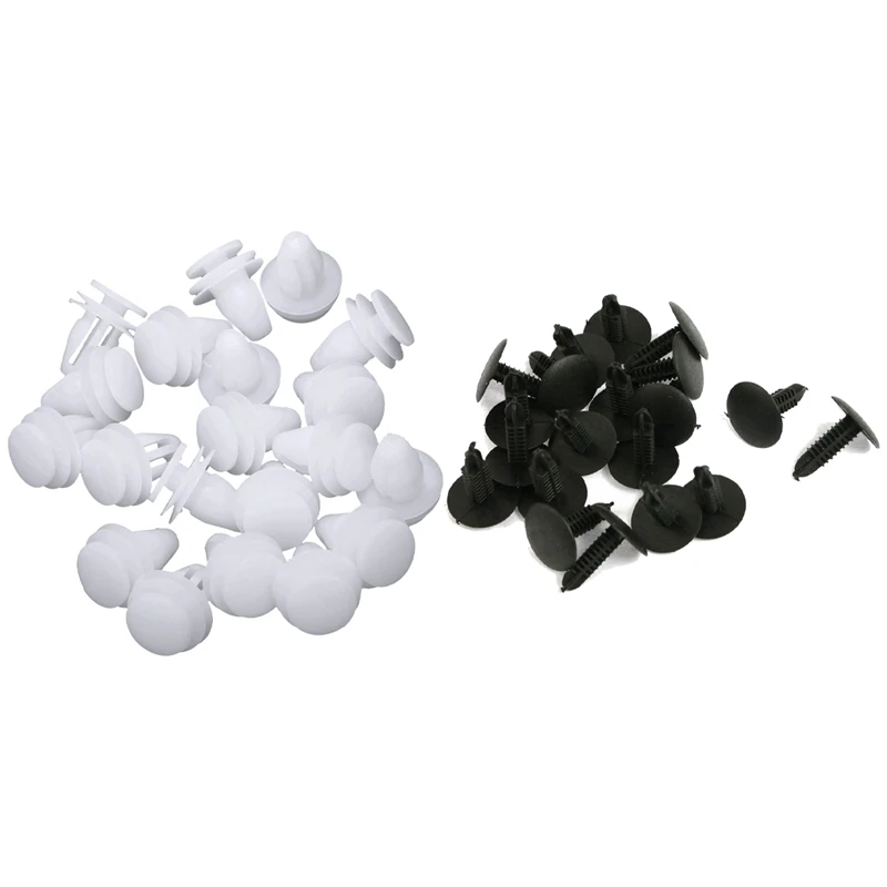 20 Pcs Car White Rivet Door Trim Clips Fastener & 20Pcs Plastic Fir Tree Trim Panel Clips 16Mm Head For 4.8Mm Hole Black
20 Pcs Car White Rivet Door Trim Clips Fastener & 20Pcs Plastic Fir Tree Trim Panel Clips 16Mm Head For 4.8Mm Hole Black