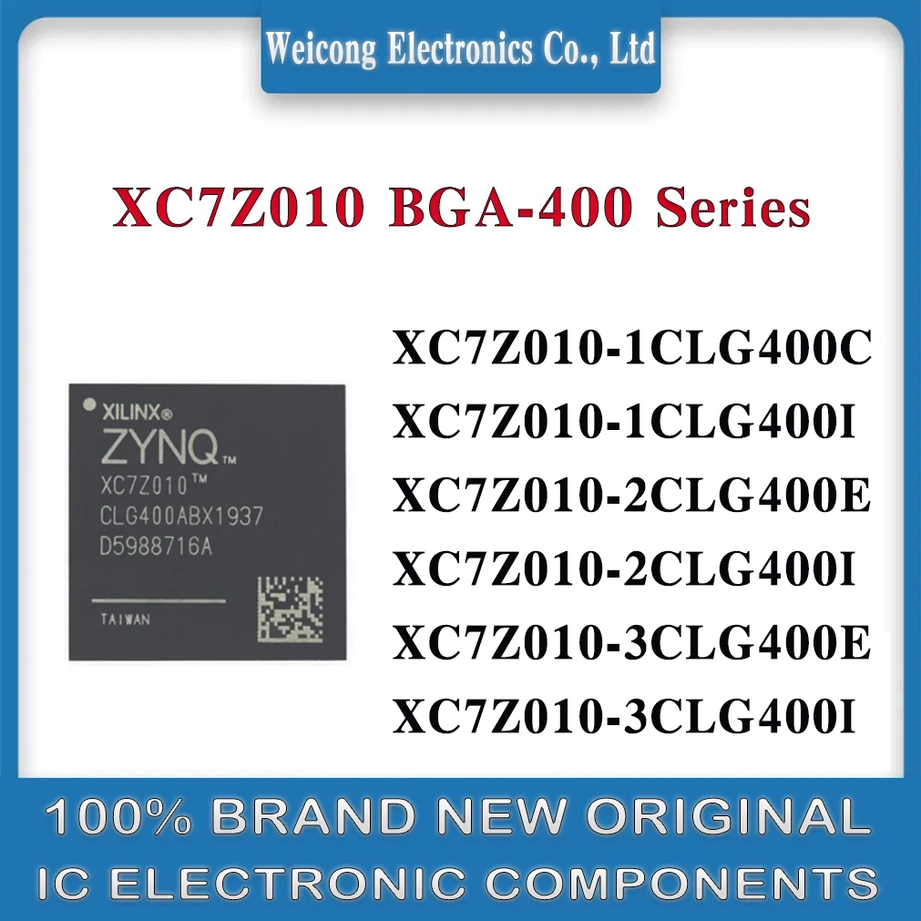XC7Z010-1CLG400C XC7Z010-1CLG400I XC7Z010-3CLG400E XC7Z010-3CLG400I XC7Z010-2CLG400E XC7Z010-2CLG400I XC7Z010 IC Chip BGA-400
XC7Z010-1CLG400C XC7Z010-1CLG400I XC7Z010-3CLG400E XC7Z010-3CLG400I XC7Z010-2CLG400E XC7Z010-2CLG400I XC7Z010 IC Chip BGA-400
