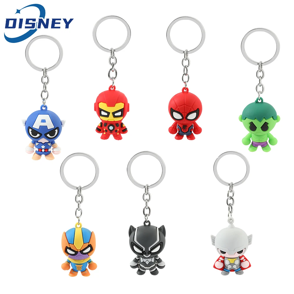 Marvel Superhero Doll Pendant Keychain Black Panther Thor Iron Man Backpack Key Holder Accessories for Cosplay Spiderman Keyring
Marvel Superhero Doll Pendant Keychain Black Panther Thor Iron Man Backpack Key Holder Accessories for Cosplay Spiderman Keyring