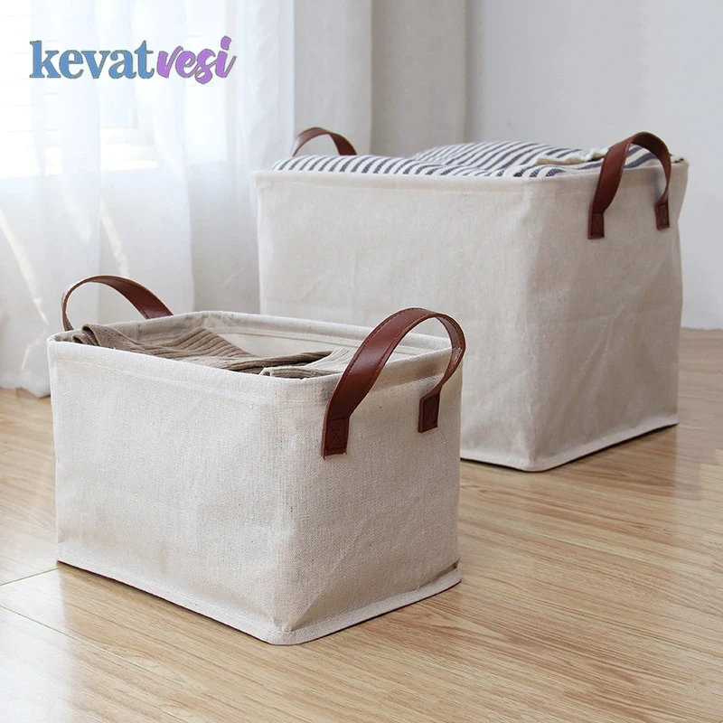 Cotton Linen Laundry Basket Dirty Clothe Toys Storage Basket Foldable Laundry Hamper Basket Cabinet Organizer Closet Storage Bag
Cotton Linen Laundry Basket Dirty Clothe Toys Storage Basket Foldable Laundry Hamper Basket Cabinet Organizer Closet Storage Bag