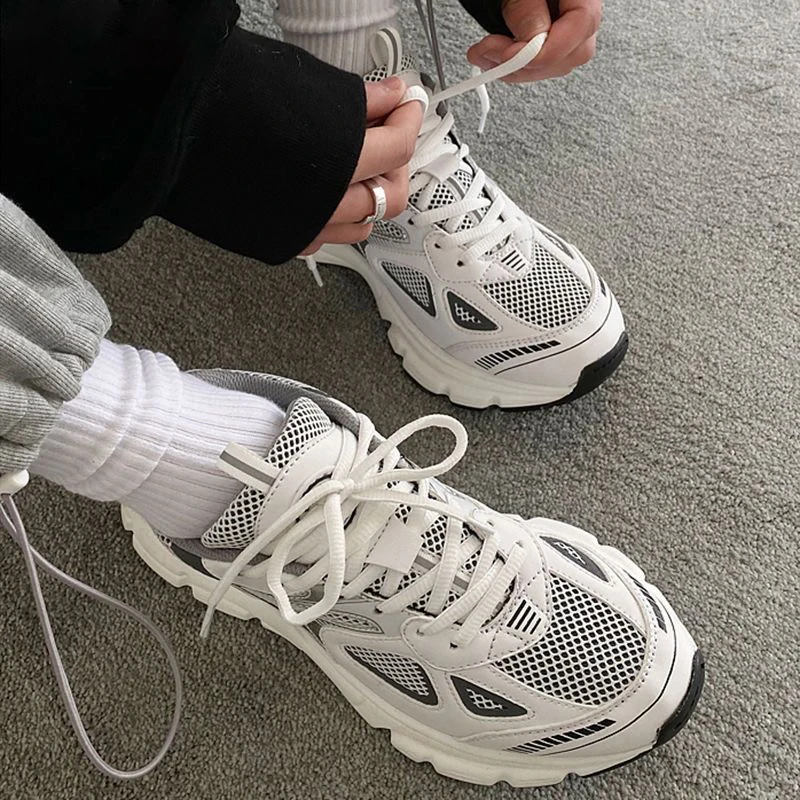 Women's Chunky Sneakers Casual Shoes for Men White Male Luxury Fashion Ladies Running Mesh Light Thick Sole Sport Shoes Footwear
Women's Chunky Sneakers Casual Shoes for Men White Male Luxury Fashion Ladies Running Mesh Light Thick Sole Sport Shoes Footwear