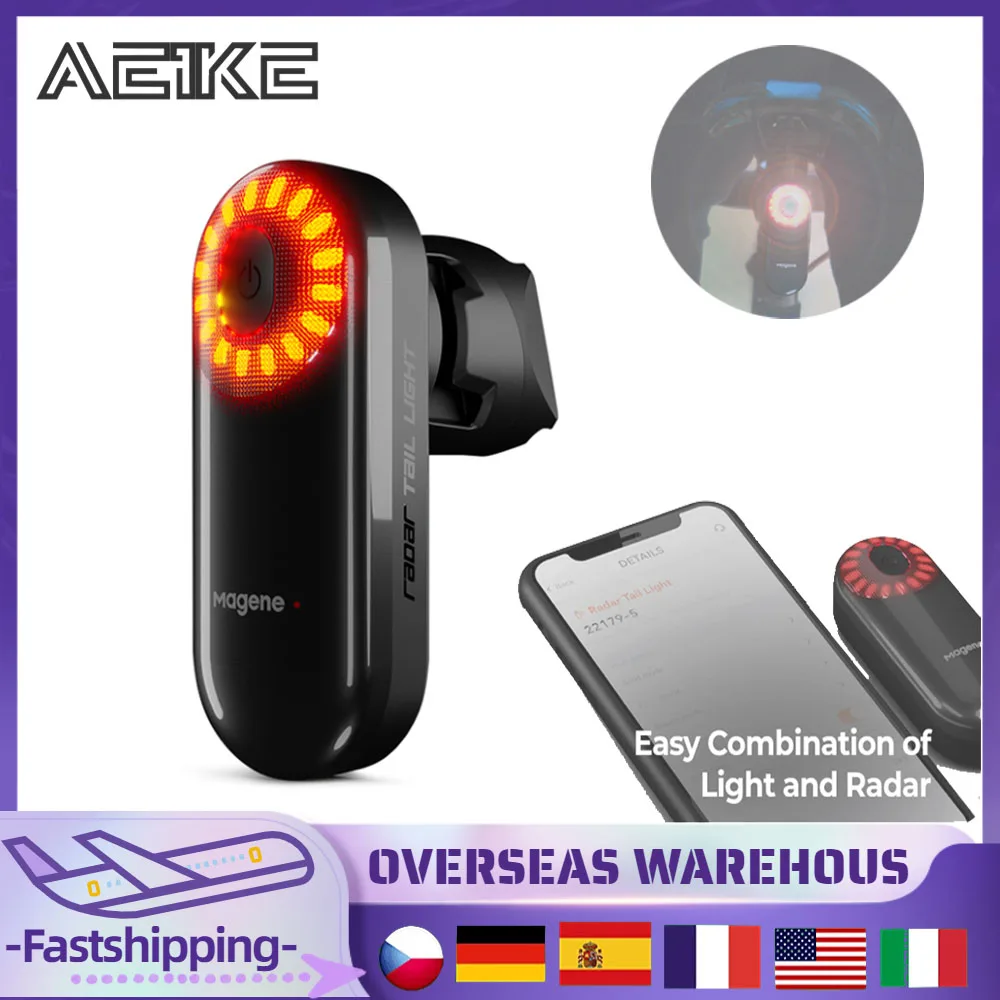 Cycling Rear View with Tail Light Smart Bike Rear Light Taillight Brake Sensor Light with 140M Detection Distance
Cycling Rear View with Tail Light Smart Bike Rear Light Taillight Brake Sensor Light with 140M Detection Distance