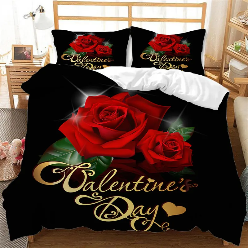 Rose Floral Duvet Cover Microfiber Romantic Flower Bedding Set Full King For Girls Teens Valentine's Day Wedding Bedroom Decor
Rose Floral Duvet Cover Microfiber Romantic Flower Bedding Set Full King For Girls Teens Valentine's Day Wedding Bedroom Decor
