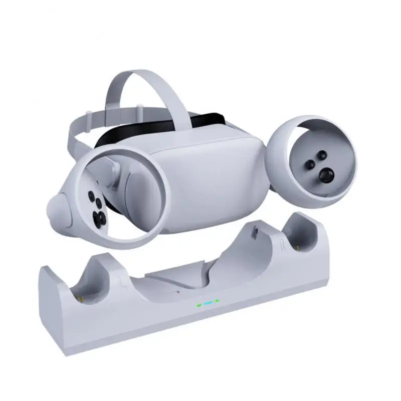 Headset Handle Controller Charger Station Stand Base Set Charging Dock With Led Display Light For Oculus Quest 2 Vr Glasses 1pc
Headset Handle Controller Charger Station Stand Base Set Charging Dock With Led Display Light For Oculus Quest 2 Vr Glasses 1pc