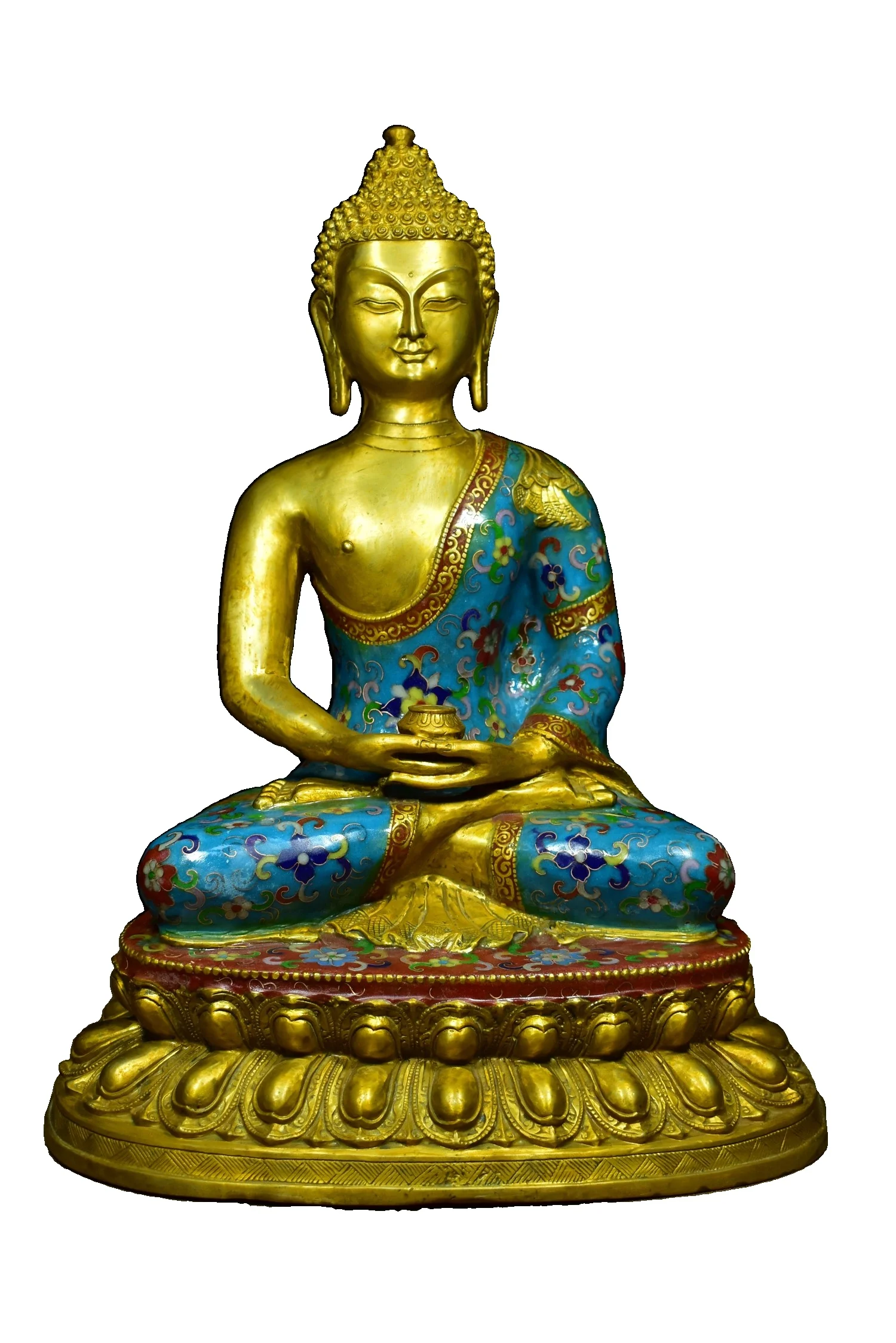 MOZART Brass Cloisonne Shakyamuni Buddha Chinese Traditional Style Antiques Fine Art Gifts Crafts
MOZART Brass Cloisonne Shakyamuni Buddha Chinese Traditional Style Antiques Fine Art Gifts Crafts