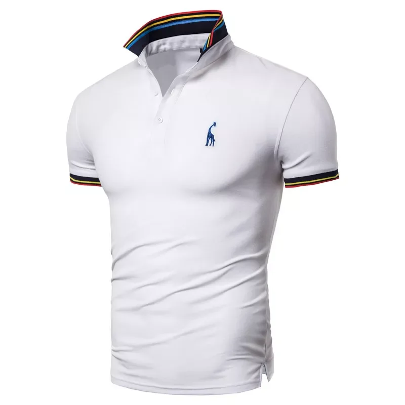 NEW2023 Dropshipping 2021 New Summer Cotton Polo Men Solid Deer Embroidery Short Sleeve Polo Shirt Men Fashion Polo Giraffe Mens
NEW2023 Dropshipping 2021 New Summer Cotton Polo Men Solid Deer Embroidery Short Sleeve Polo Shirt Men Fashion Polo Giraffe Mens