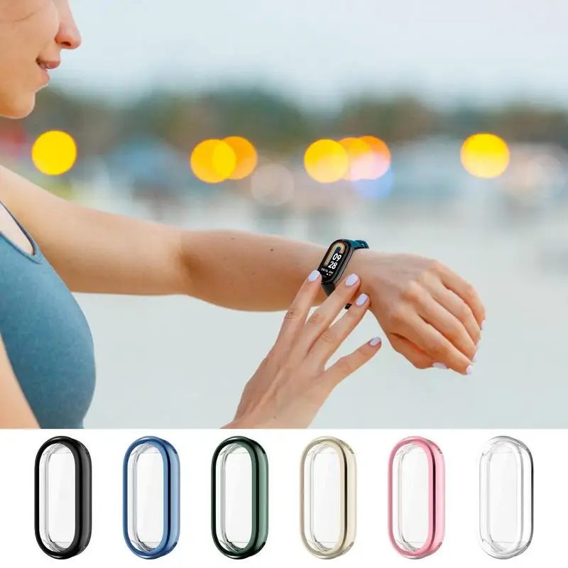 Защитный чехол из ТПУ с гальваническим покрытием для смарт-часов Xiaomi Mi Band 8, Многоцветный Защитный чехол для браслета Xiaomi 8
Защитный чехол из ТПУ с гальваническим покрытием для смарт-часов Xiaomi Mi Band 8, Многоцветный Защитный чехол для браслета Xiaomi 8