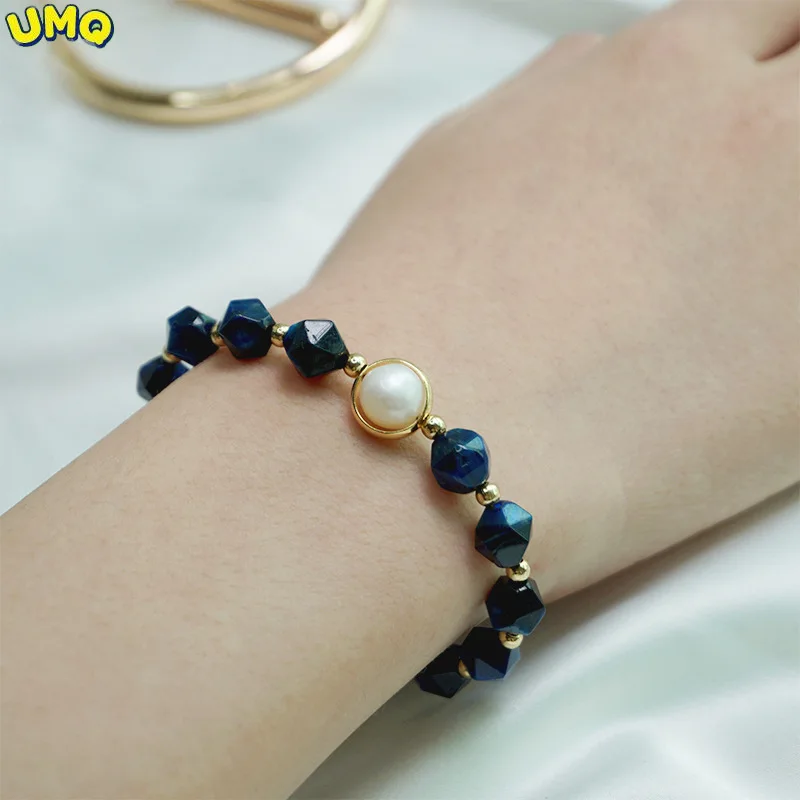UMQ Freshwater Pearl Bracelet in Korean Version Stylish Strawberry Crystal Girlfriend Hand String Tiger Eye Stone Handmade Hand
UMQ Freshwater Pearl Bracelet in Korean Version Stylish Strawberry Crystal Girlfriend Hand String Tiger Eye Stone Handmade Hand