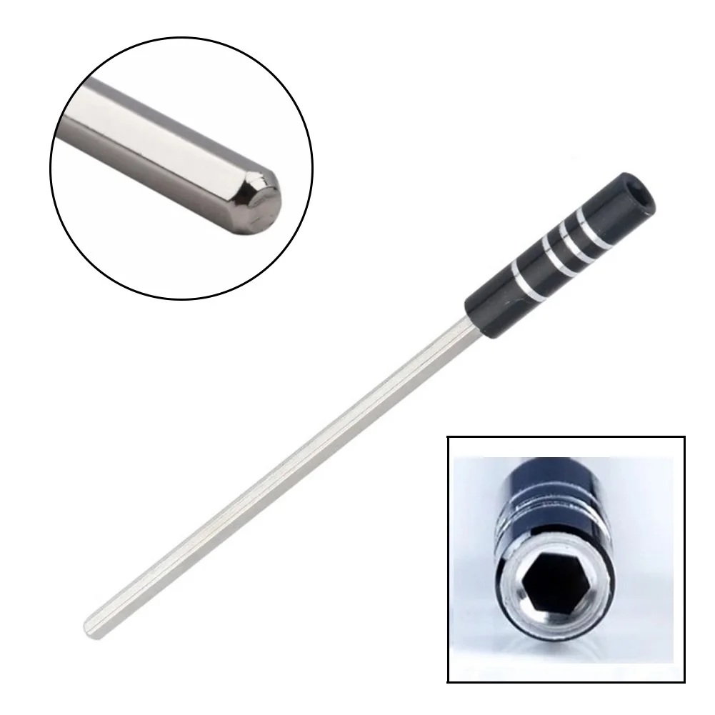 123mm Black Magnetic Multi-function Metal Shaft Hard Extension Bar For 1/8 Inch Hexagon Screwdriver Bits Power Tool Accessories
123mm Black Magnetic Multi-function Metal Shaft Hard Extension Bar For 1/8 Inch Hexagon Screwdriver Bits Power Tool Accessories