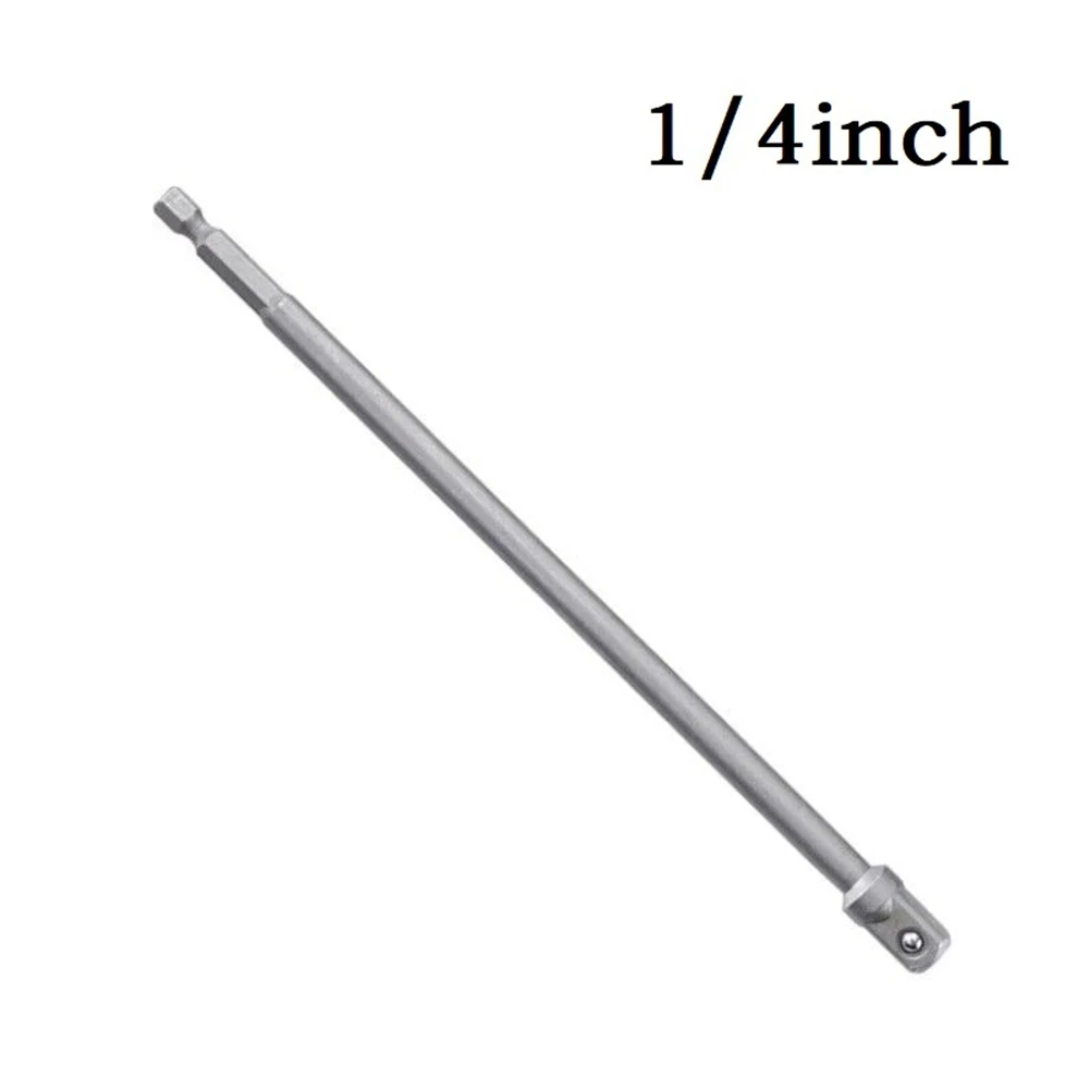 1 Pc Impact Socket Adapter 200mm Hex Shank To 1/4 3/8 1/2inch Head Extension Drill Bit Bar For Power Drill Tool Accessories
1 Pc Impact Socket Adapter 200mm Hex Shank To 1/4 3/8 1/2inch Head Extension Drill Bit Bar For Power Drill Tool Accessories