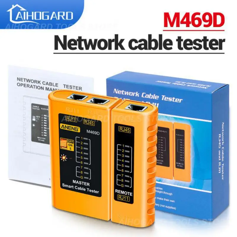 Connection Line Detector Aneng M469d Repair Network Cable Tester Double-twisted Cables Utp Network Repair Tools Networking Tool
Connection Line Detector Aneng M469d Repair Network Cable Tester Double-twisted Cables Utp Network Repair Tools Networking Tool