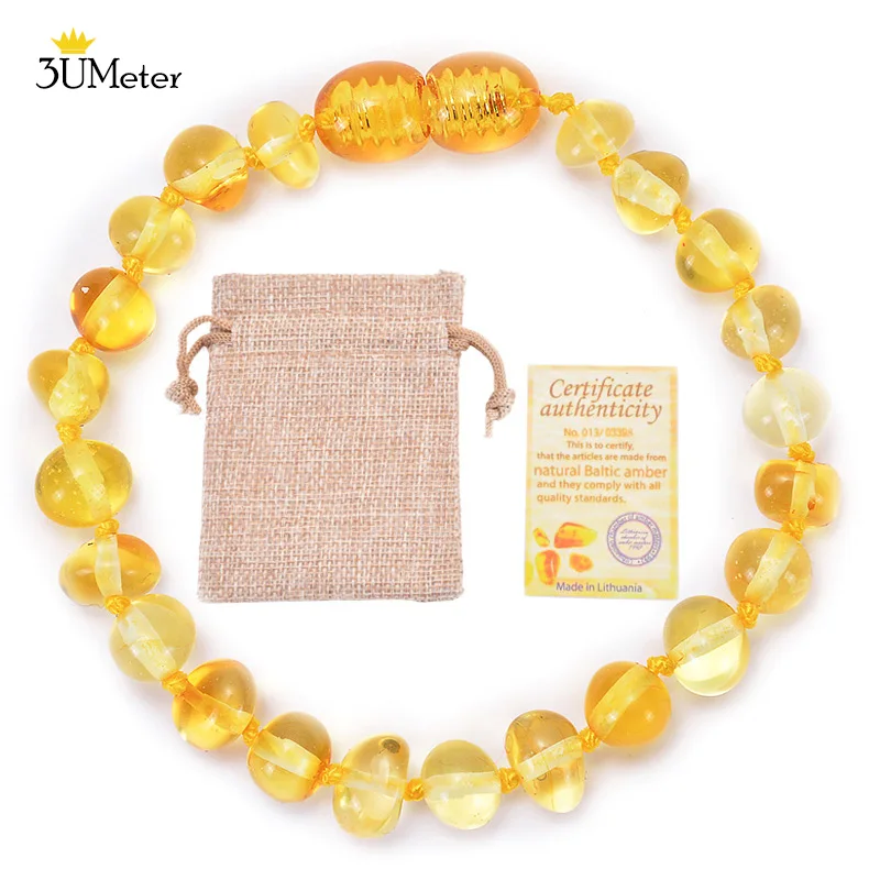 3UMeter Natural Amber Bracelets Handmade Amber Teething Bracelet for Baby Genuine Original Ambers Jewelry Gift Mult Color Unisex 
3UMeter Natural Amber Bracelets Handmade Amber Teething Bracelet for Baby Genuine Original Ambers Jewelry Gift Mult Color Unisex