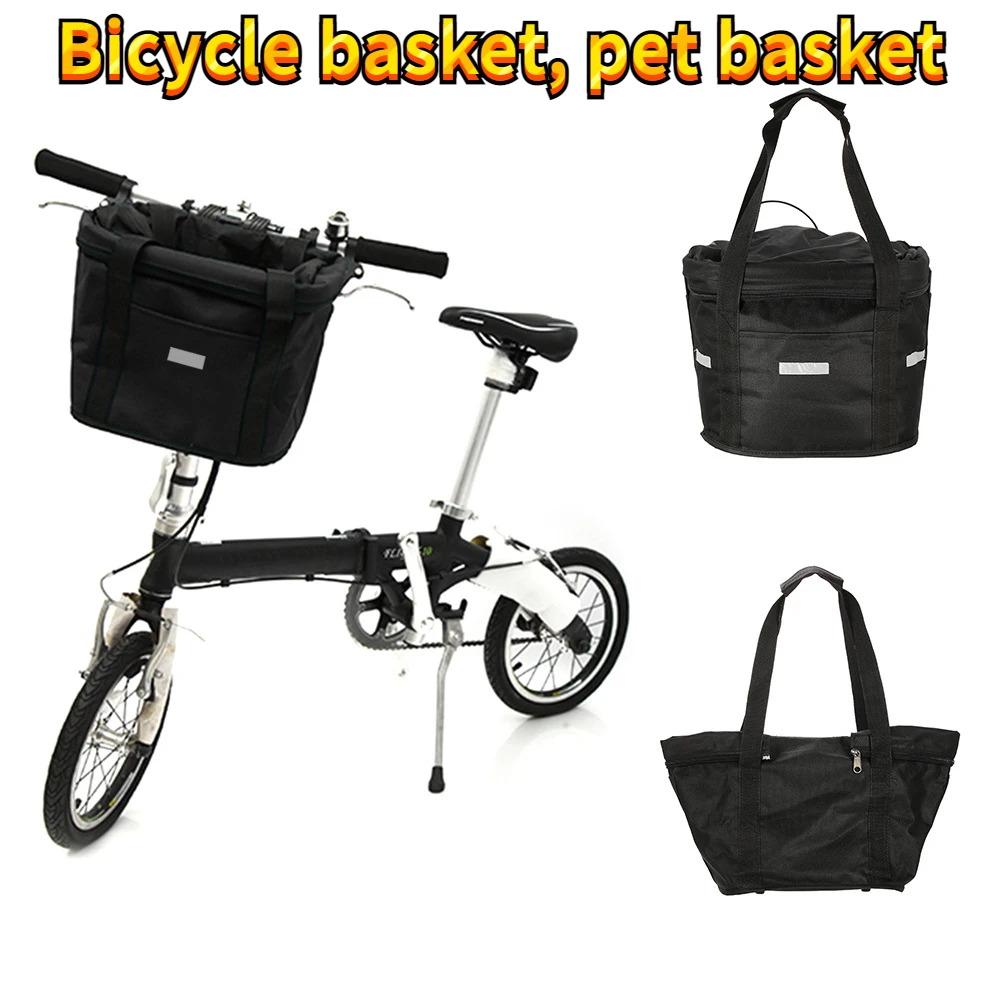 Bicycle Basket Electric Bicycle Canvas Storage Basket Folding Bicycle Pet Basket Waterproof Cloth Bag 
Bicycle Basket Electric Bicycle Canvas Storage Basket Folding Bicycle Pet Basket Waterproof Cloth Bag