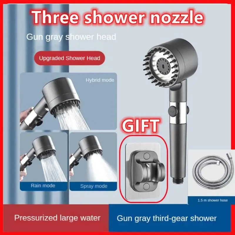 3 Modes Shower Head Adjustable High Pressure Water Saving Massage Portable Filter Shower Head Hook Hose Bathroom Accessories Set
3 Modes Shower Head Adjustable High Pressure Water Saving Massage Portable Filter Shower Head Hook Hose Bathroom Accessories Set