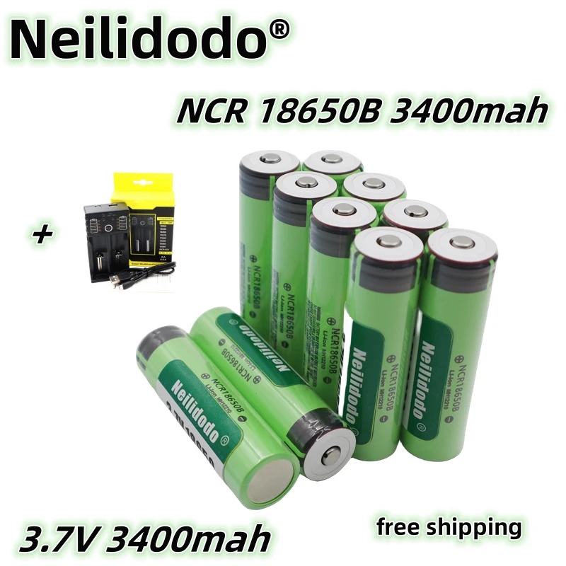 100% NCR 18650b 3.7v 3400mah Batterie Au Lithium Rechargeable Pour Lampe De Poche Panasonic Original Nouveau 18650 Free Shipping
100% NCR 18650b 3.7v 3400mah Batterie Au Lithium Rechargeable Pour Lampe De Poche Panasonic Original Nouveau 18650 Free Shipping