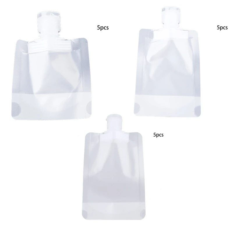 5 Pieces Refillable Transparent Clamshell Packaging Bag Empty Squeeze Pouches Plastic Leakproof Travel Lotion Container
5 Pieces Refillable Transparent Clamshell Packaging Bag Empty Squeeze Pouches Plastic Leakproof Travel Lotion Container