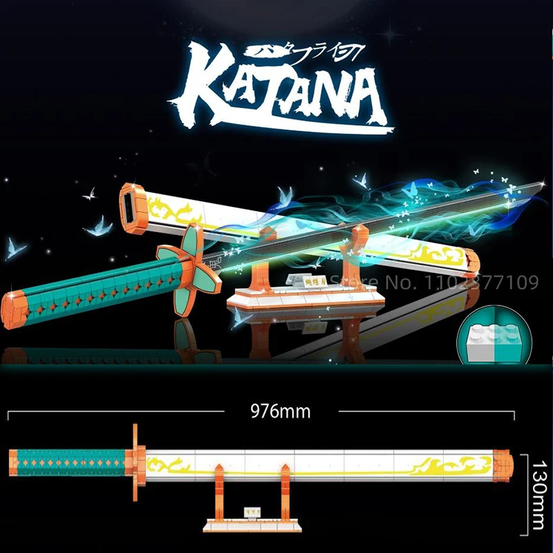 Demon Slayer Ninja Sword Brick Scissor Seven Magic Blade Kochou Shinobu Yamato Building Block Toy For Children Katana Model
Demon Slayer Ninja Sword Brick Scissor Seven Magic Blade Kochou Shinobu Yamato Building Block Toy For Children Katana Model