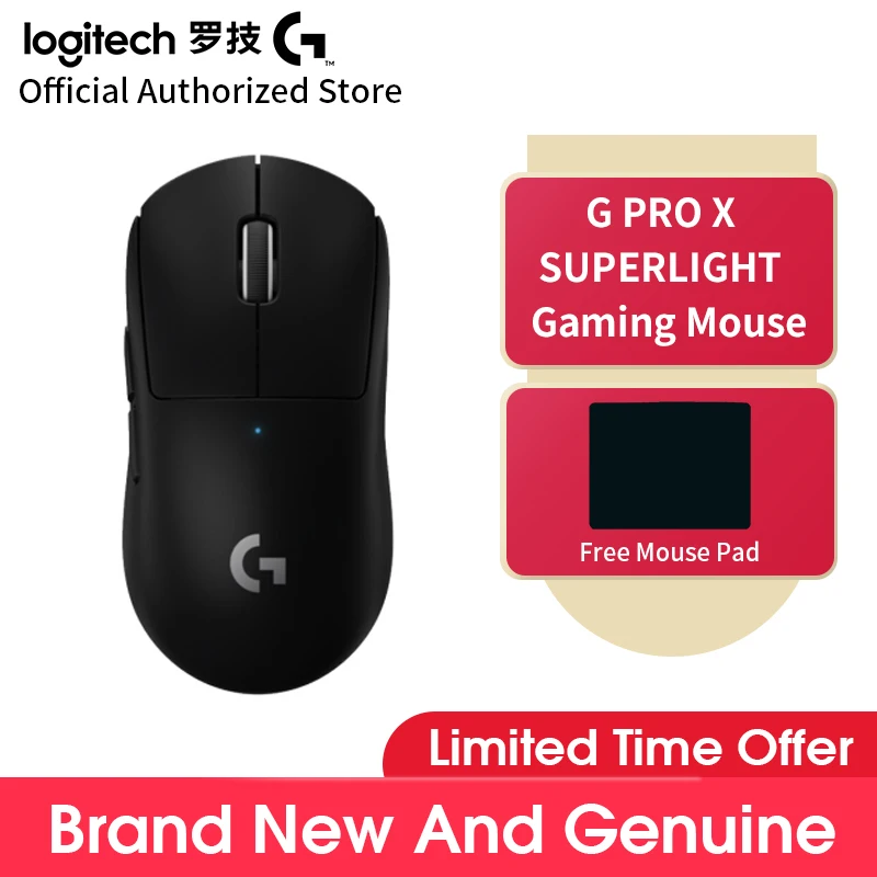Original New Logitech G PRO X/ Gpro SUPERLIGHT Wireless Gaming Mouse High Speed Lightweight GamingMouse Dual Mode Rechargeable
Original New Logitech G PRO X/ Gpro SUPERLIGHT Wireless Gaming Mouse High Speed Lightweight GamingMouse Dual Mode Rechargeable