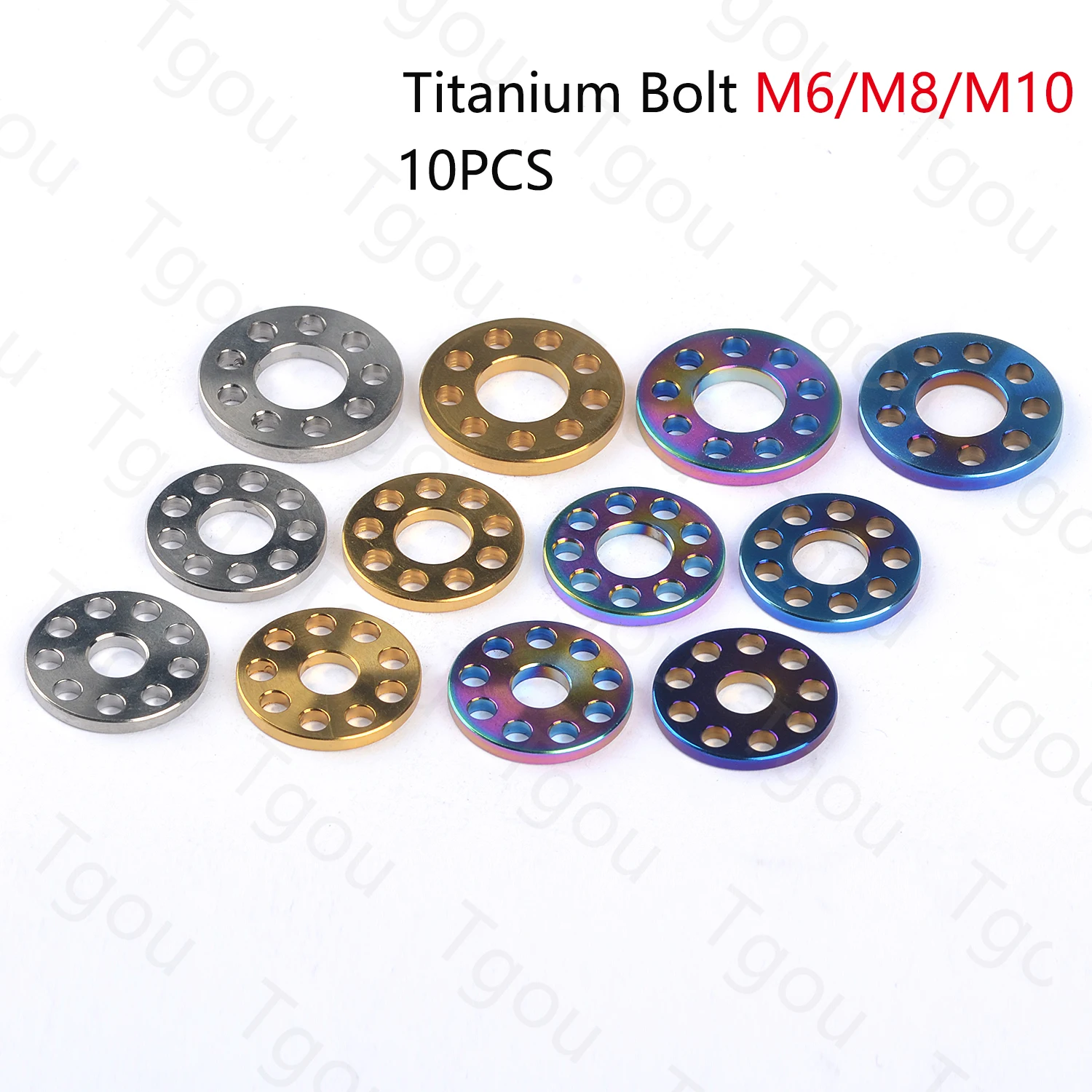 Tgou титановая шайба M6/M8/M10 для мотоцикла, 9 отверстий, 10 шт., несколько цветов
Tgou титановая шайба M6/M8/M10 для мотоцикла, 9 отверстий, 10 шт., несколько цветов