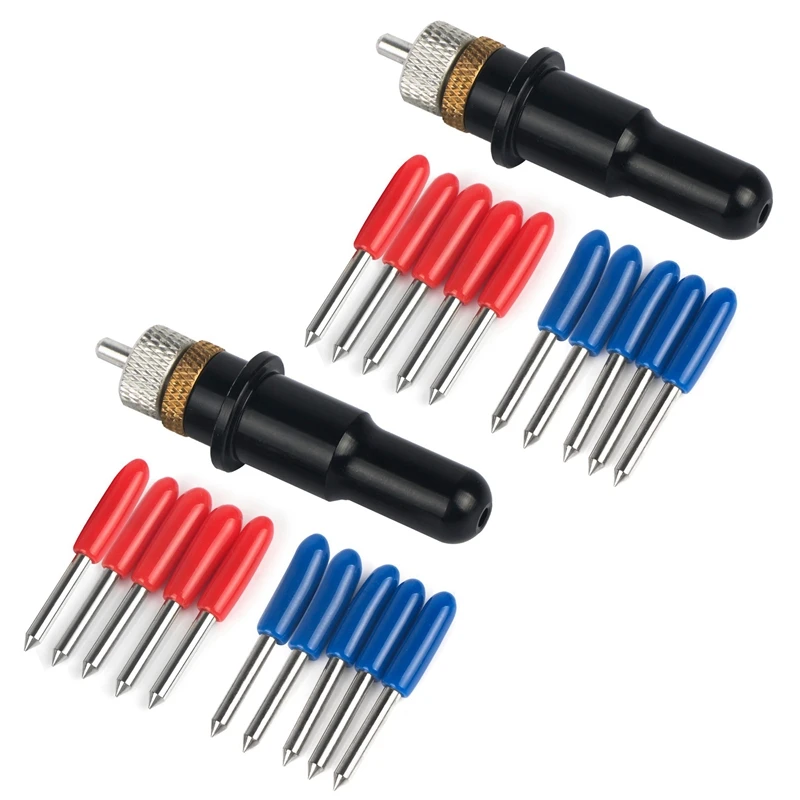 2Pc Roland Blade Holder Black Colour +10 Pcs 45 + 10 Pcs 60 Degree Refine Rabbit Redsail Cutter Plotter Cutting Blades
2Pc Roland Blade Holder Black Colour +10 Pcs 45 + 10 Pcs 60 Degree Refine Rabbit Redsail Cutter Plotter Cutting Blades