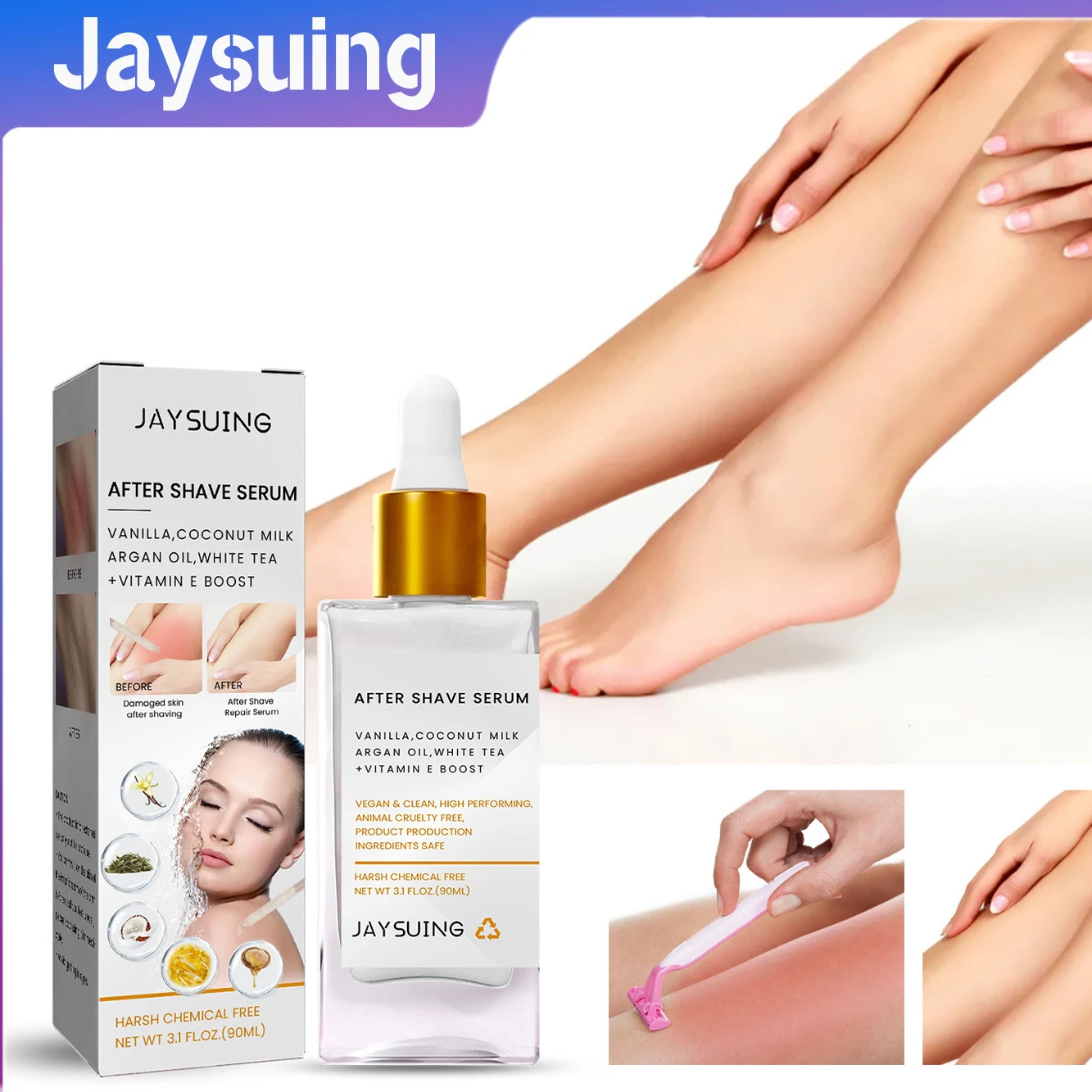 Hair Removal Care Essence After Hair Removal and Shaving The Skin Is Dry and Reddish and The Gentle Care Essence Repaired Health
Hair Removal Care Essence After Hair Removal and Shaving The Skin Is Dry and Reddish and The Gentle Care Essence Repaired Health