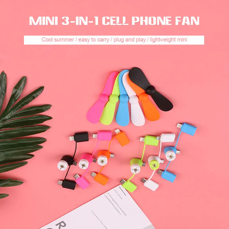 Summer Hot Sale Mini Compact Portable Cell Phone Fan 3-in-1 interface Android Apple TYPE-C Silicone Material
Summer Hot Sale Mini Compact Portable Cell Phone Fan 3-in-1 interface Android Apple TYPE-C Silicone Material