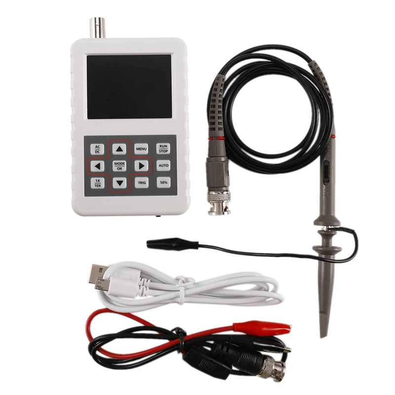 1 Set Digital Handheld Oscilloscope 5M Bandwidth 20Msps Sampling Rate Mini Size DSO PRO Oscilloscope With P6100 Oscilloscope Pro
1 Set Digital Handheld Oscilloscope 5M Bandwidth 20Msps Sampling Rate Mini Size DSO PRO Oscilloscope With P6100 Oscilloscope Pro