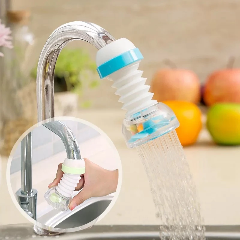 

360 Rotation Kitchen Sink Faucet Extender Spouts Sprayers Shower Tap Water Purifier Nozzle Purifier Bubbler Water Saving Filter