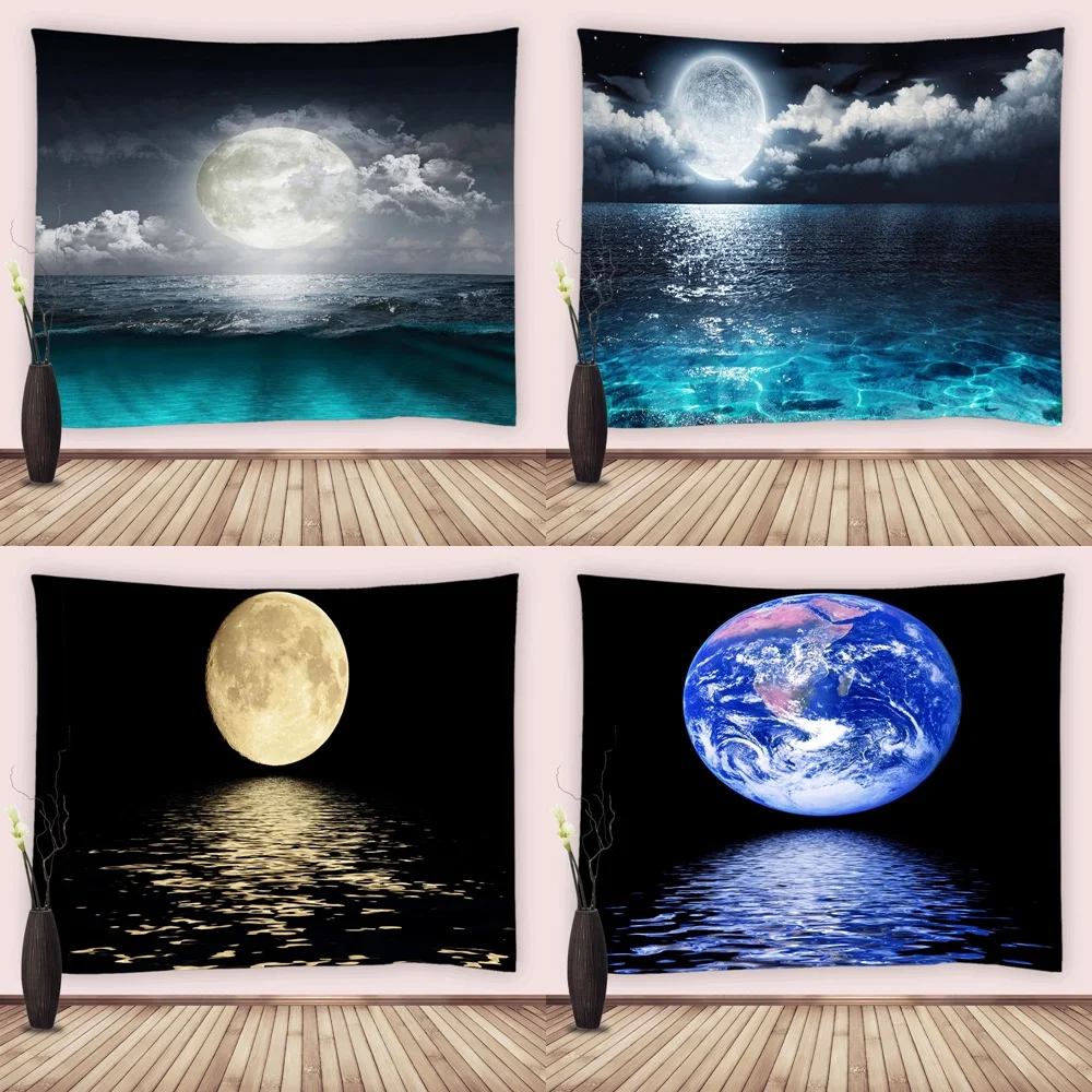 3D Sea Full Moon Wall Hanging Tapestry for Bedroom Living Room Decor Natural Scenery Home Art Mural Fabric Blanket Beach Towel
3D Sea Full Moon Wall Hanging Tapestry for Bedroom Living Room Decor Natural Scenery Home Art Mural Fabric Blanket Beach Towel