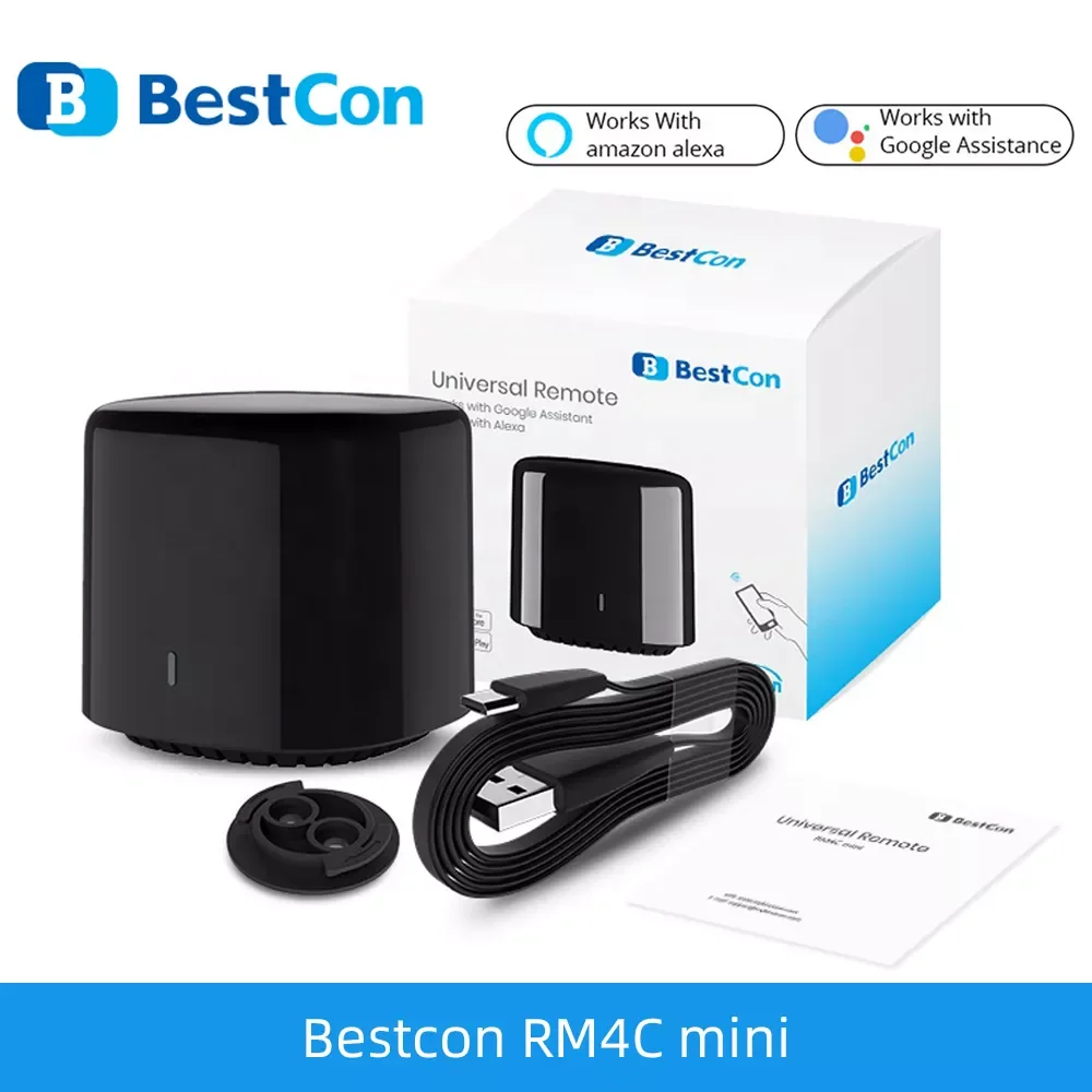 Remote Control IR Wifi Wireless BestCon RM4C Mini Controle Bluetooth Works Alexa Home Domotica
Remote Control IR Wifi Wireless BestCon RM4C Mini Controle Bluetooth Works Alexa Home Domotica