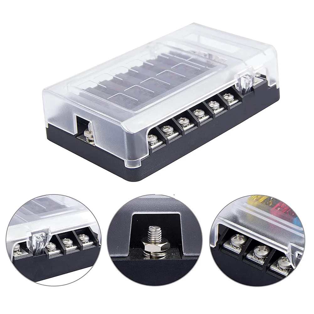 1x Fuse Box Holder Blaock 4x Label Stickers Set Mount Screws Fuse Blades 32V 100A 138.25*85*36.5mm 30A M4 Threaded Stud Kit
1x Fuse Box Holder Blaock 4x Label Stickers Set Mount Screws Fuse Blades 32V 100A 138.25*85*36.5mm 30A M4 Threaded Stud Kit