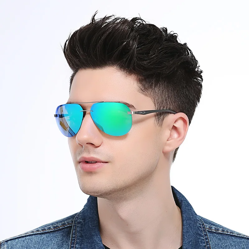 New fashion polarized sunglasses men and women street rimless sunglasses 143 aluminum magnesium dazzling glasses UV protection
New fashion polarized sunglasses men and women street rimless sunglasses 143 aluminum magnesium dazzling glasses UV protection